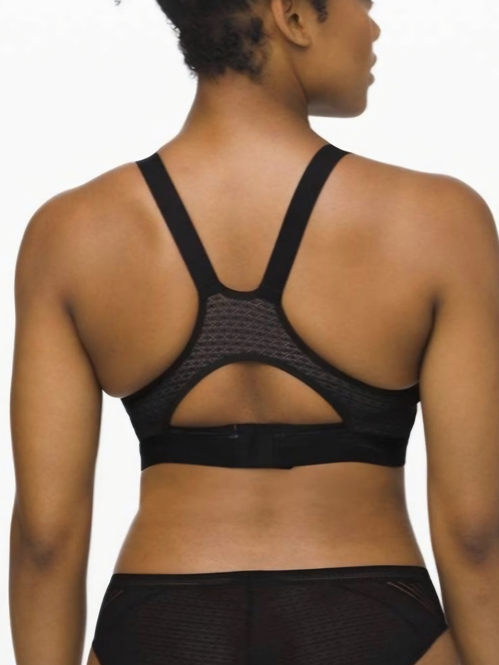 LULULEMON Awake to Lace Yoga Bra — Black with Nude Lining 36DD